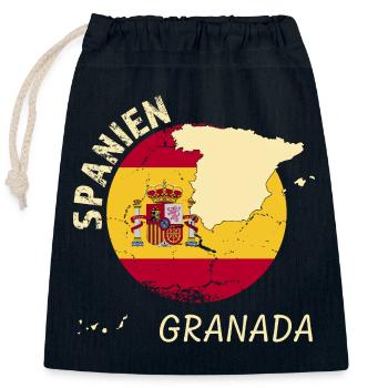 Grenade - Sac cadeau en coton avec cordon (25 x 30 cm) - bleu marine - Devant