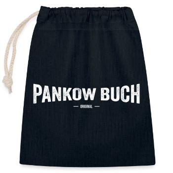 Buch Original - Verschließbarer Geschenkbeutel aus Baumwolle (25x30cm) - Navy - Vorne