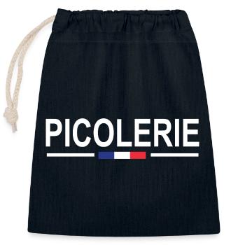National Drink Humor Aperitif Gendarmerie Gendarme - Closable cotton gift bag (25x30cm) - navy - Front