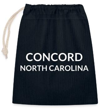 Concord North Carolina USA - Verschließbarer Geschenkbeutel aus Baumwolle (25x30cm) - Navy - Vorne