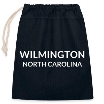 Wilmington North Carolina USA - Verschließbarer Geschenkbeutel aus Baumwolle (25x30cm) - Navy - Vorne