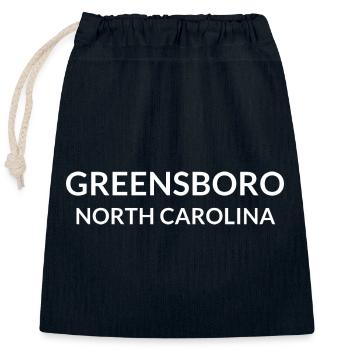 Greensboro North Carolina USA - Verschließbarer Geschenkbeutel aus Baumwolle (25x30cm) - Navy - Vorne