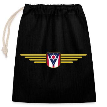 Ohio Fan T-Shirt – Must-Have for Fans - Closable cotton gift bag (25x30cm) - black - Front