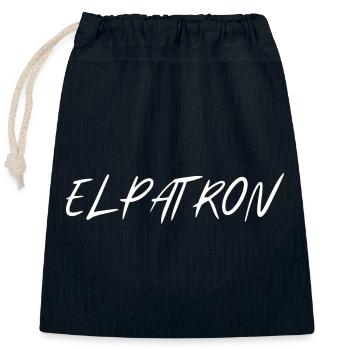 El Patron – The Chef Look - Closable cotton gift bag (25x30cm) - navy - Front