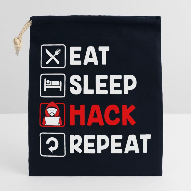 Cybersecurity Cyber Programmierer Hacker Verschließbarer Geschenkbeutel aus Baumwolle (25x30cm)