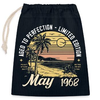 Legendary since May 1968, May 1968 - Closable cotton gift bag (25x30cm) - navy - Front