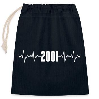 Warten auf Design-Upload - Verschließbarer Geschenkbeutel aus Baumwolle (25x30cm) - Navy - Vorne
