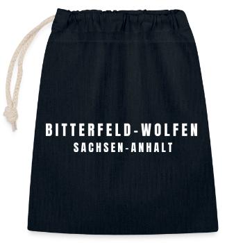 Bitterfeld-Wolfen, Saxe-Anhalt - Sac cadeau en coton avec cordon (25 x 30 cm) - bleu marine - Devant