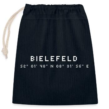 Bielefeld coordinates - Closable cotton gift bag (25x30cm) - navy - Front
