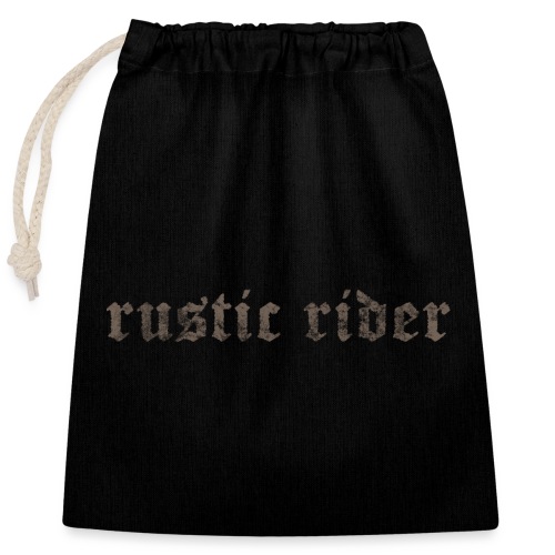rustic rider - Closable cotton gift bag (25x30cm)