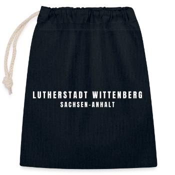 Lutherstadt Wittenberg Saxe-Anhalt - Sac cadeau en coton avec cordon (25 x 30 cm) - bleu marine - Devant