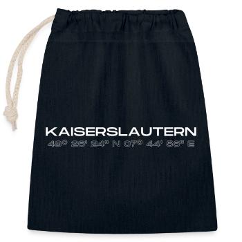 Kaiserslautern coordinates - Closable cotton gift bag (25x30cm) - navy - Front