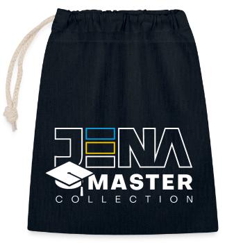 Jena Master Collection - Closable cotton gift bag (25x30cm) - navy - Front