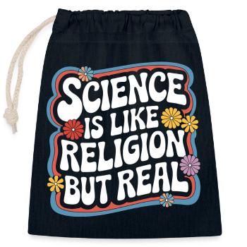Atheismus Atheist Anti-Religion Agnostiker - Verschließbarer Geschenkbeutel aus Baumwolle (25x30cm) - Navy - Vorne