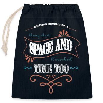 gift idea christmas gift celestial quote astrology - Verschließbarer Geschenkbeutel aus Baumwolle (25x30cm) - Navy - Vorne