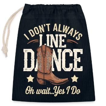 Rhythm and humor combined - Closable cotton gift bag (25x30cm) - navy - Front