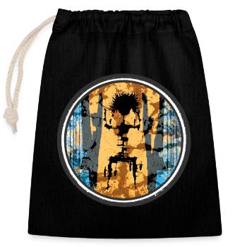 Graffiti Australia - Closable cotton gift bag (25x30cm) - black - Front