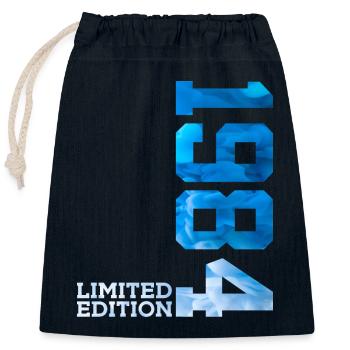 42ND BIRTHDAY LIMITED EDITION 1984 - Closable cotton gift bag (25x30cm) - navy - Front