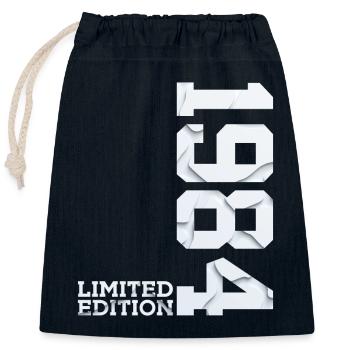 42ND BIRTHDAY LIMITED EDITION 1984 - Closable cotton gift bag (25x30cm) - navy - Front