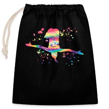 Diving, Artistic Jumping, Synchronized Diving - Closable cotton gift bag (25x30cm) - black - Front