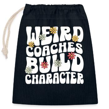 Seltsame Coaches Bilden Charakter Coach - Verschließbarer Geschenkbeutel aus Baumwolle (25x30cm) - Navy - Vorne