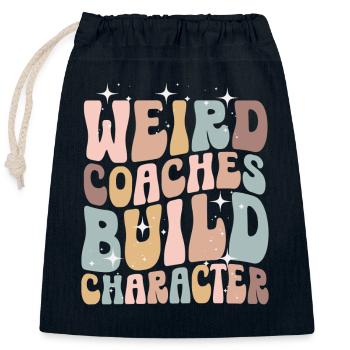 Seltsame Coaches Bilden Charakter Coach - Verschließbarer Geschenkbeutel aus Baumwolle (25x30cm) - Navy - Vorne