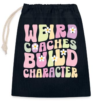 Seltsame Coaches Bilden Charakter Trainer - Verschließbarer Geschenkbeutel aus Baumwolle (25x30cm) - Navy - Vorne