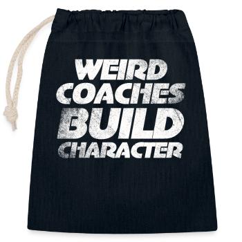 Seltsame Coaches Bilden Charakter Coach - Verschließbarer Geschenkbeutel aus Baumwolle (25x30cm) - Navy - Vorne