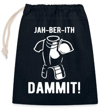 Enigma - screwed up - dammit - für Gamer - Verschließbarer Geschenkbeutel aus Baumwolle (25x30cm) - Navy - Vorne