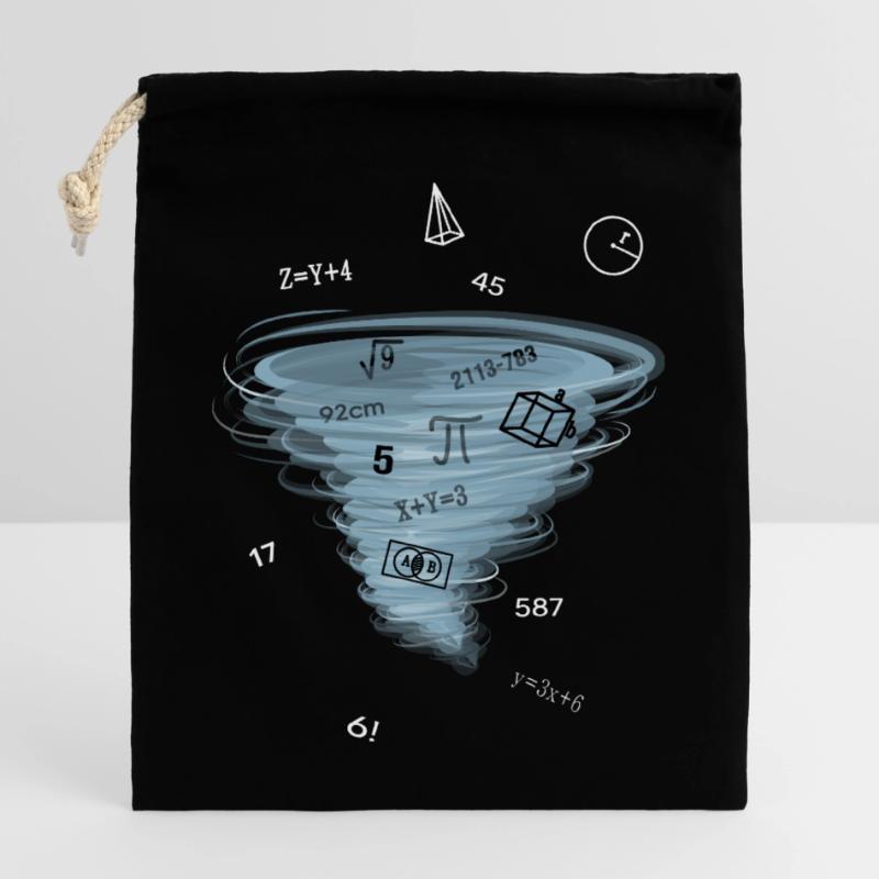 Math Lesson Mathematics Math Problem Solution Closable cotton gift bag (25x30cm)
