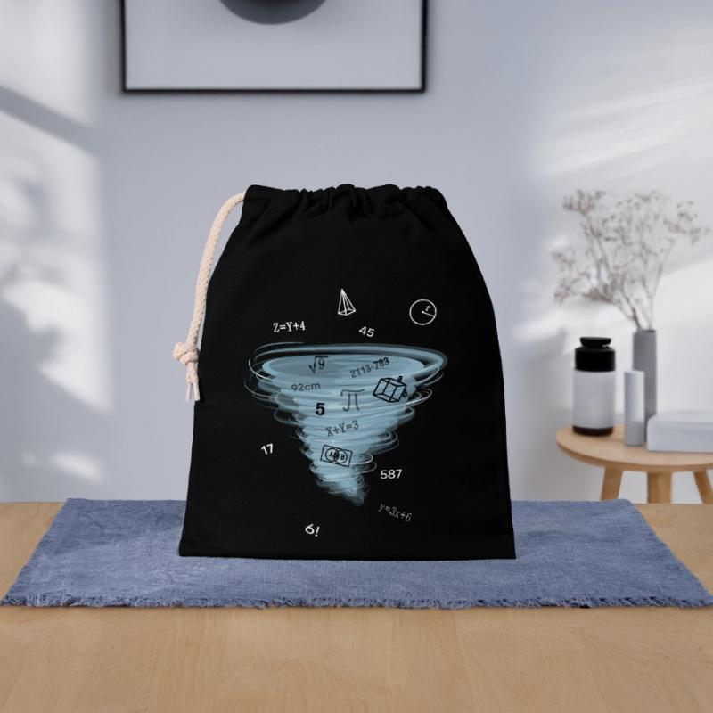 Math Lesson Mathematics Math Problem Solution Closable cotton gift bag (25x30cm)