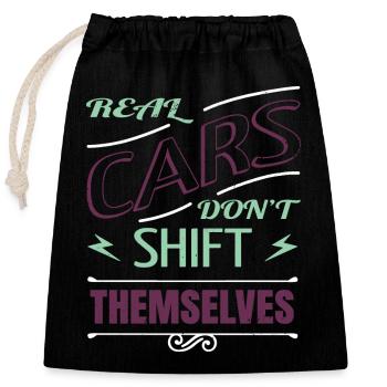 technician gift automobile awesome statement bday - Verschließbarer Geschenkbeutel aus Baumwolle (25x30cm) - Schwarz - Vorne