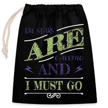 Geek blague anniversaire cadeau idée astronomie cadeaux - Sac cadeau en coton avec cordon (25 x 30 cm) - noir - Devant