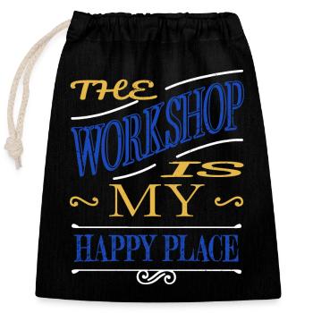 construction carpenter carpenter girl tshirts - Verschließbarer Geschenkbeutel aus Baumwolle (25x30cm) - Schwarz - Vorne