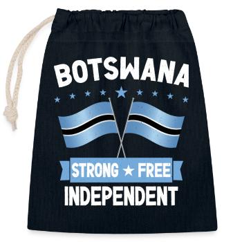 Botswana - Verschließbarer Geschenkbeutel aus Baumwolle (25x30cm) - Navy - Vorne