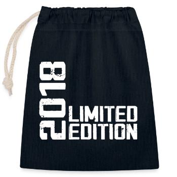 Legendary Since 2018 Birthday Gift 2018 - Closable cotton gift bag (25x30cm) - navy - Front