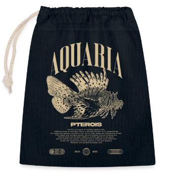 Rotfeuerfisch Marine Fish Keeper Moderne Streetwear - Verschließbarer Geschenkbeutel aus Baumwolle (25x30cm) - Navy - Vorne