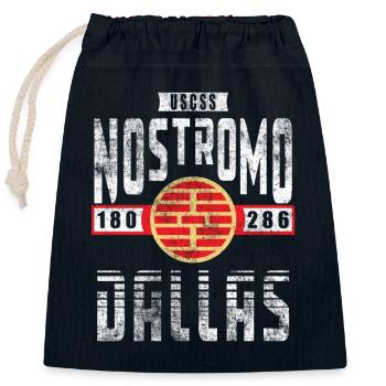Alien Nostromo Crew-Rang Dallas - Verschließbarer Geschenkbeutel aus Baumwolle (25x30cm) - Navy - Vorne