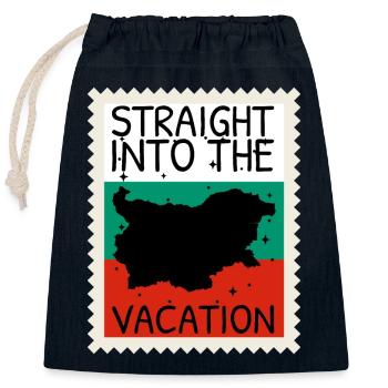Bulgarien Flagge Bulgarische Fahne Goldstrand - Verschließbarer Geschenkbeutel aus Baumwolle (25x30cm) - Navy - Vorne