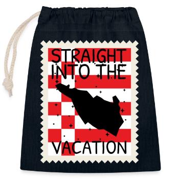 Bremen Flagge Bremer Fahne - Verschließbarer Geschenkbeutel aus Baumwolle (25x30cm) - Navy - Vorne