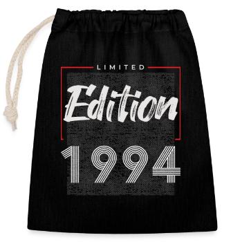 30th Birthday Legend since 1994 - Closable cotton gift bag (25x30cm) - black - Front