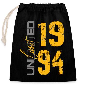30th Birthday Legend since 1994 - Closable cotton gift bag (25x30cm) - black - Front