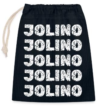 Jolino Jolino - Verschließbarer Geschenkbeutel aus Baumwolle (25x30cm) - Navy - Vorne