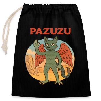 Pazuzu demon - Closable cotton gift bag (25x30cm) - black - Front