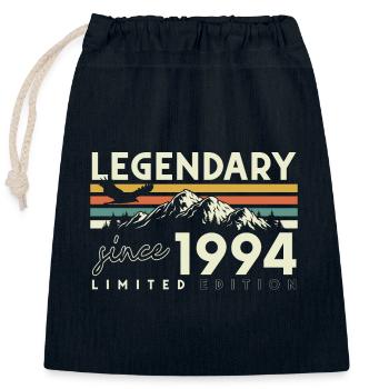 Legendary Since 1994 Vintage Vintage Birthday - Closable cotton gift bag (25x30cm) - navy - Front