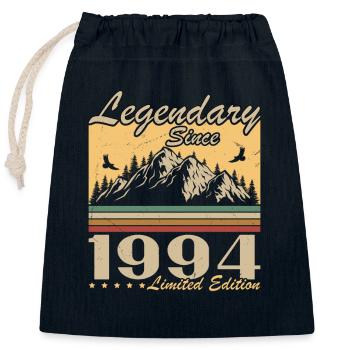 Legendary Since 1994 Vintage Vintage Birthday - Closable cotton gift bag (25x30cm) - navy - Front