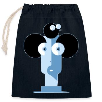 Miss Styli - Closable cotton gift bag (25x30cm) - navy - Front