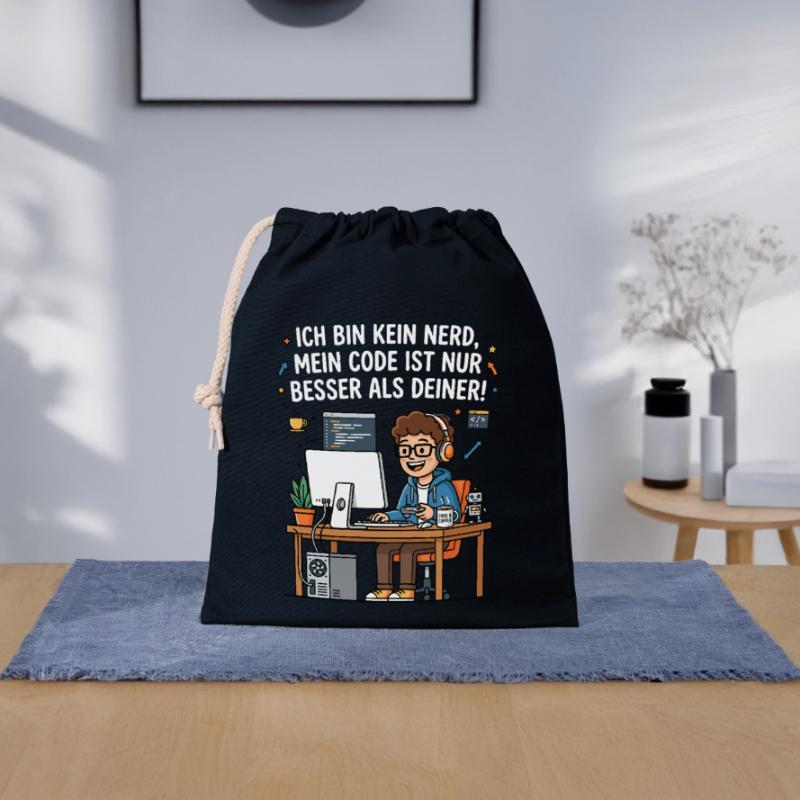 Coder Humor Programmierer Spruch Verschließbarer Geschenkbeutel aus Baumwolle (25x30cm)