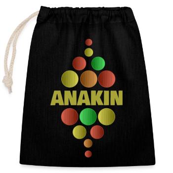 First Year Anakin - Closable cotton gift bag (25x30cm) - black - Front