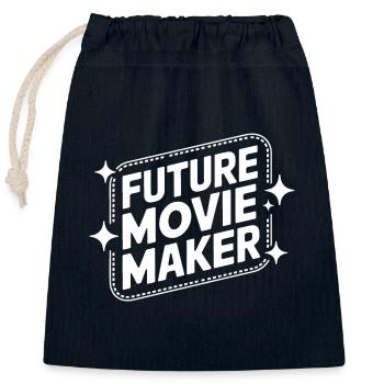 Filmmaker Film Director Cinematographer Film - Closable cotton gift bag (25x30cm) - navy - Front